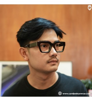 CLOVER BLACK | Original Carel Jeni Eyewear Include Lensa